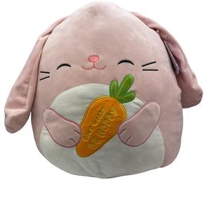 Squishmallows Bop the Bunny Holding Carrot 16 Inch Easter Rabbit Plush Toy Gift